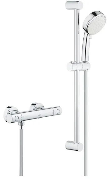 Grohe Tempesta Cosmopolitan 100 duschset med Grohtherm 800 Cosmopolitan duschblandare, krom